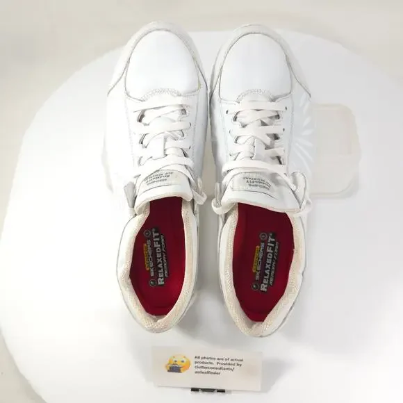 Skechers Work Relaxed Fit Slip Resistant Shoe Womens Size 10 76564 White - Picture 6 of 9